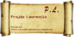 Prajda Laurencia névjegykártya